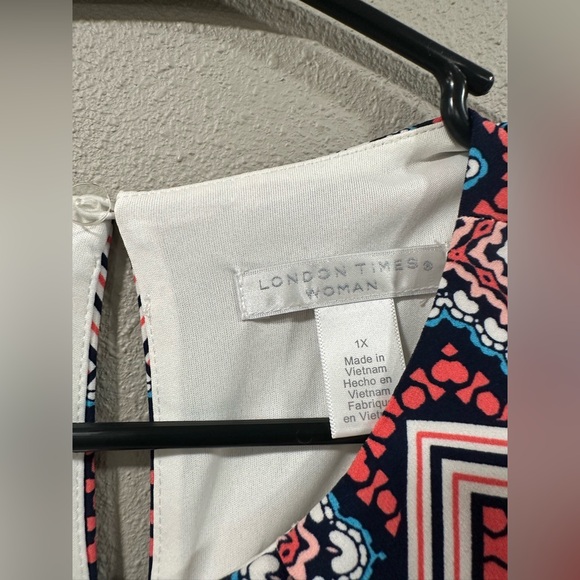 London Times Jersey Dress Size 1X - Picture 5 of 8